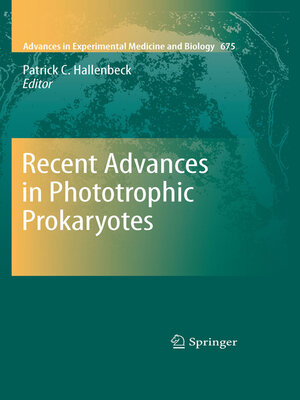 cover image of Recent Advances in Phototrophic Prokaryotes